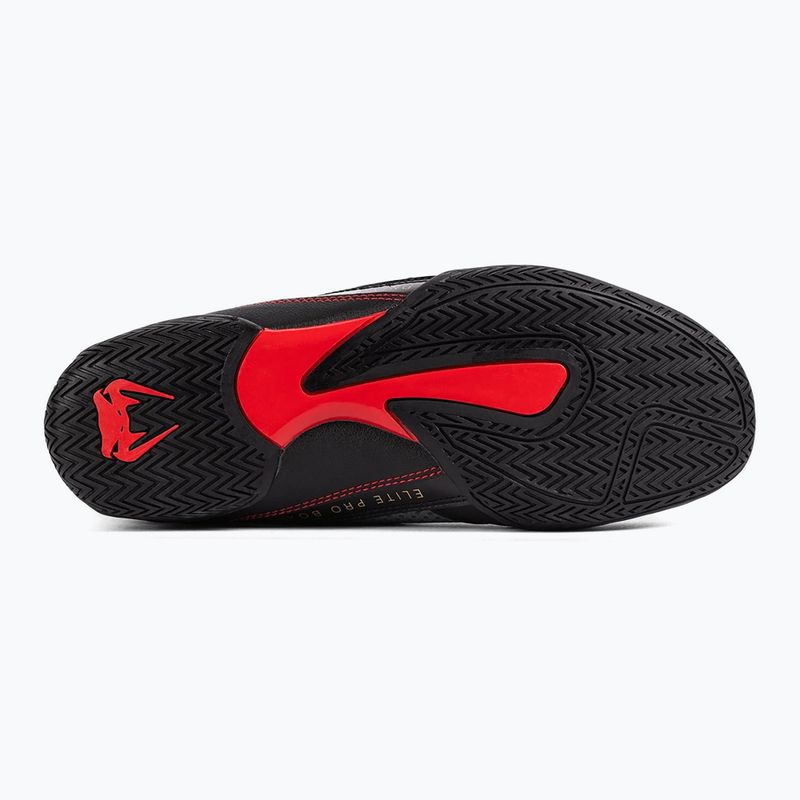 Încălțăminte de box Venum Elite Boxing stom grey/gold logo 4