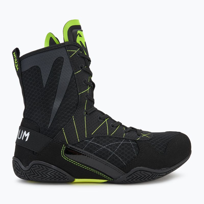 Încălțăminte de box pentru bărbați Venum Training Camp 4.0 Boxing black/neo green 3