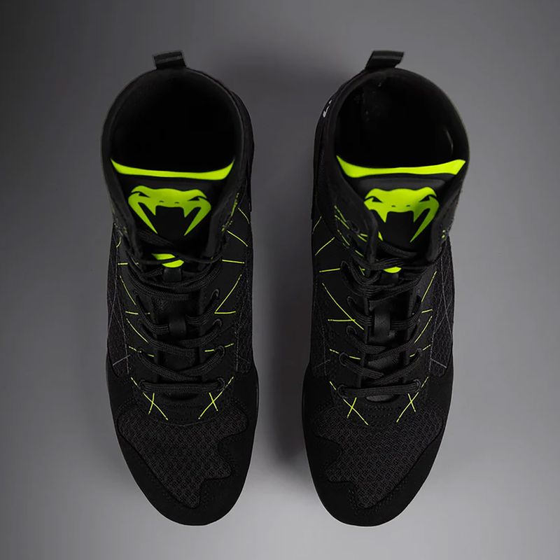 Încălțăminte de box pentru bărbați Venum Training Camp 4.0 Boxing black/neo green 12