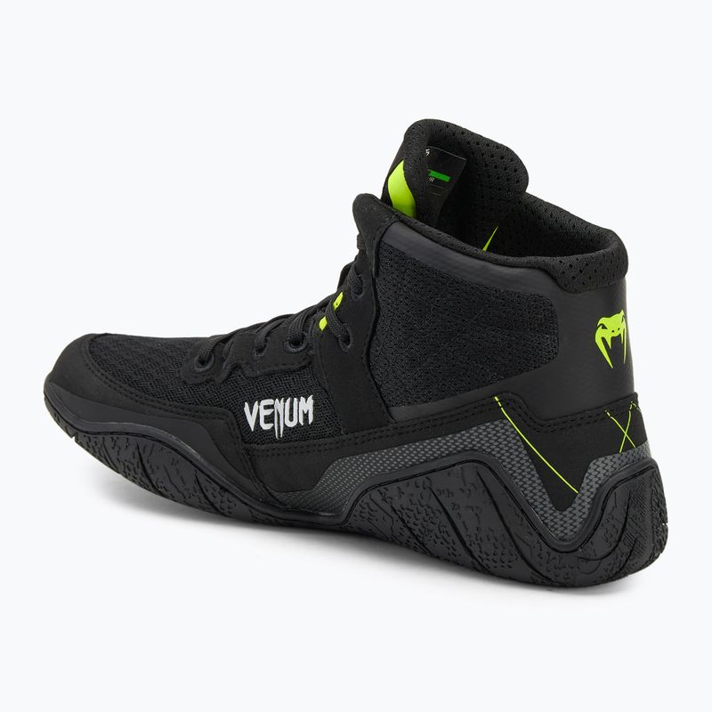 Încălțăminte de box  Venum Training Camp 4.0 Wrestling black/neo green 3