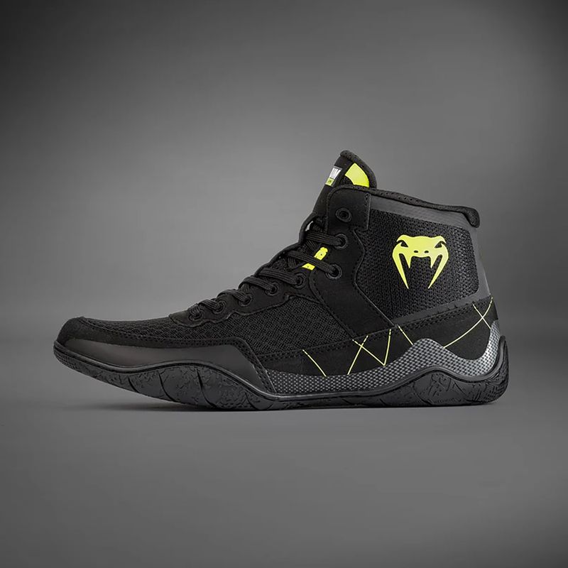 Încălțăminte de box  Venum Training Camp 4.0 Wrestling black/neo green 3
