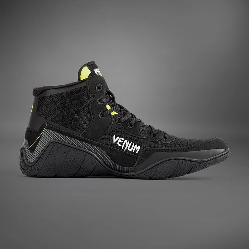 Încălțăminte de box  Venum Training Camp 4.0 Wrestling black/neo green 4