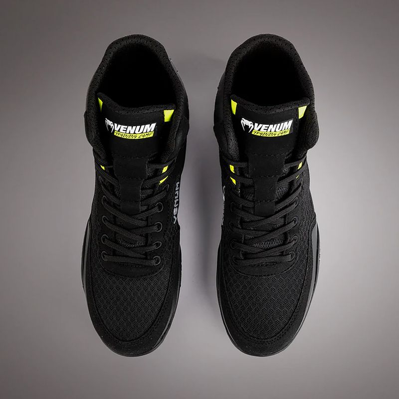 Încălțăminte de box  Venum Training Camp 4.0 Wrestling black/neo green 6