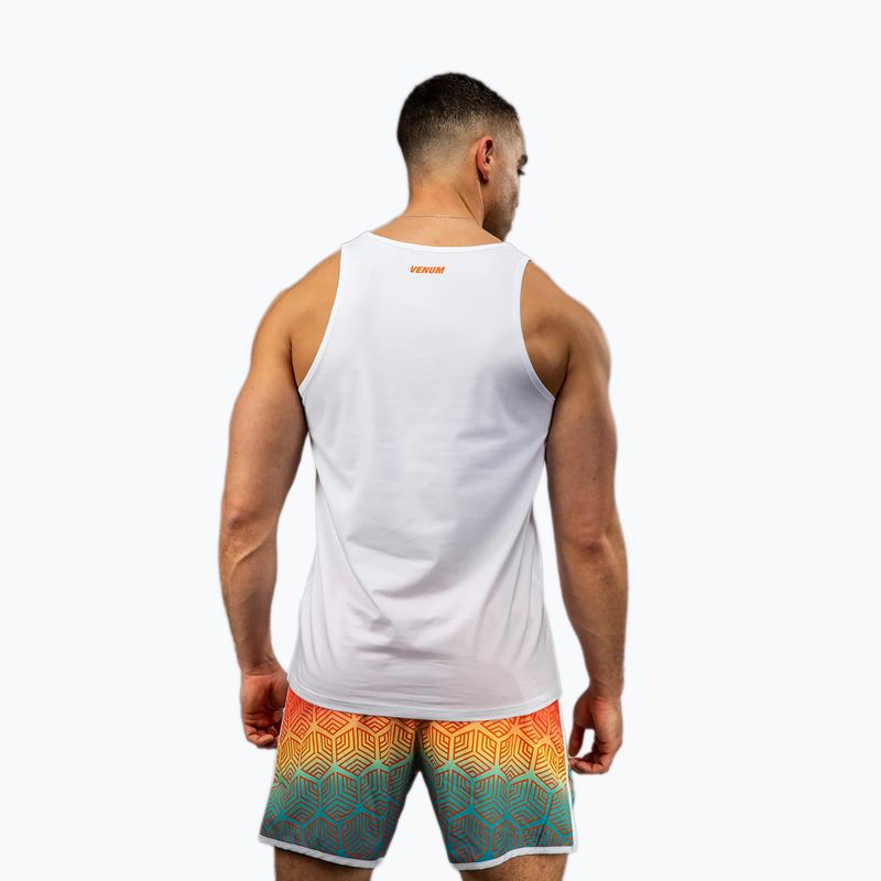 Tricou de antrenament pentru bărbați Venum Echo alb/orange sunset 3