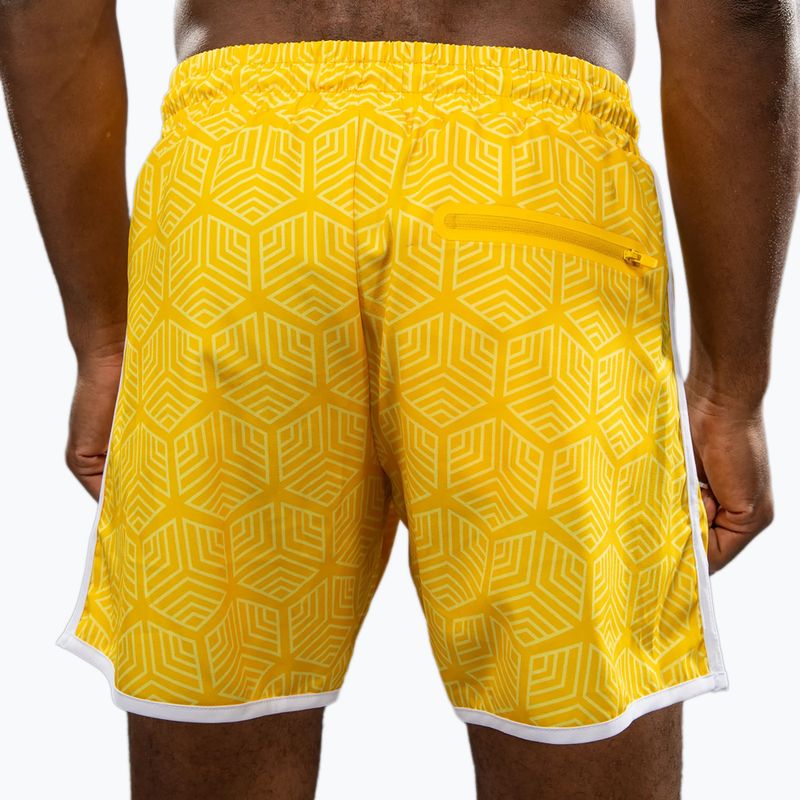 Pantaloni scurți de antrenament pentru bărbați Venum Octane Board galben vibrant 5