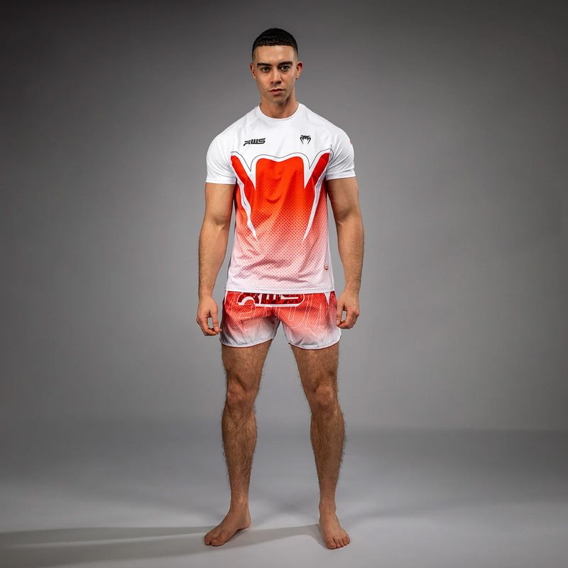 Tricou pentru bărbați Venum x RWS 2.0 Dry-Tech white/red 2