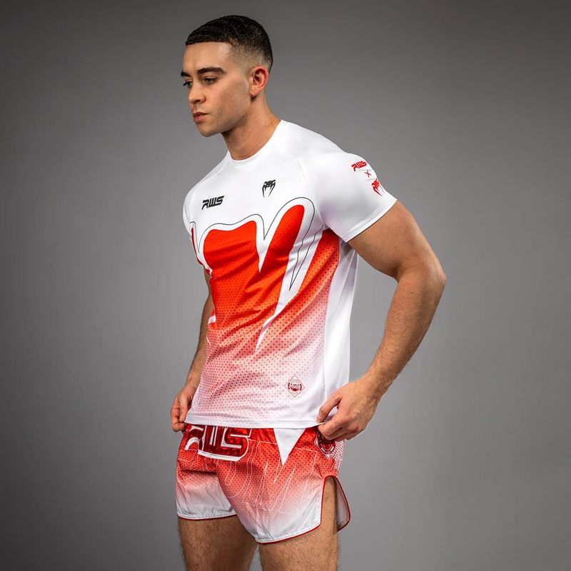 Tricou pentru bărbați Venum x RWS 2.0 Dry-Tech white/red 4