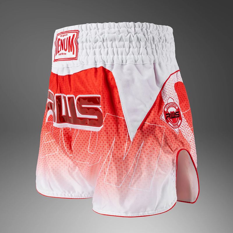 Pantaloni scurți de antrenament pentru bărbați Venum x RWS 2.0 Muay Thai white/red 3