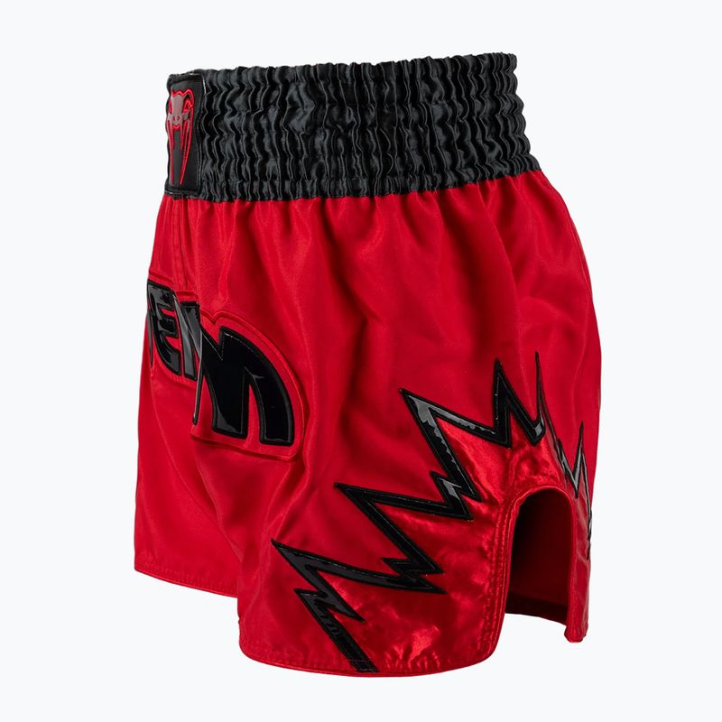 Pantaloni scurți de antrenament pentru bărbați Venum Inferno Muay Thai red/charcoal grey/black 3