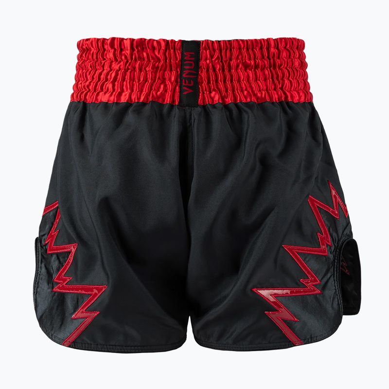 Pantaloni scurți de antrenament pentru bărbați Venum Inferno Muay Thai charcoal grey/red 2