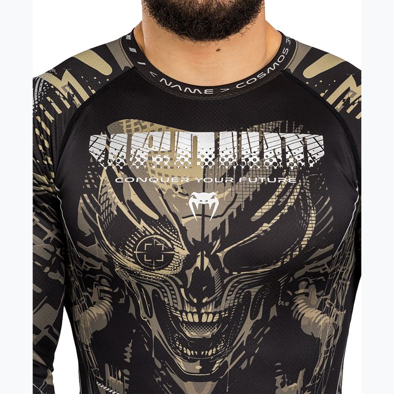 Rashguard longsleeve pentru bărbați Venum Invader black/sand 6