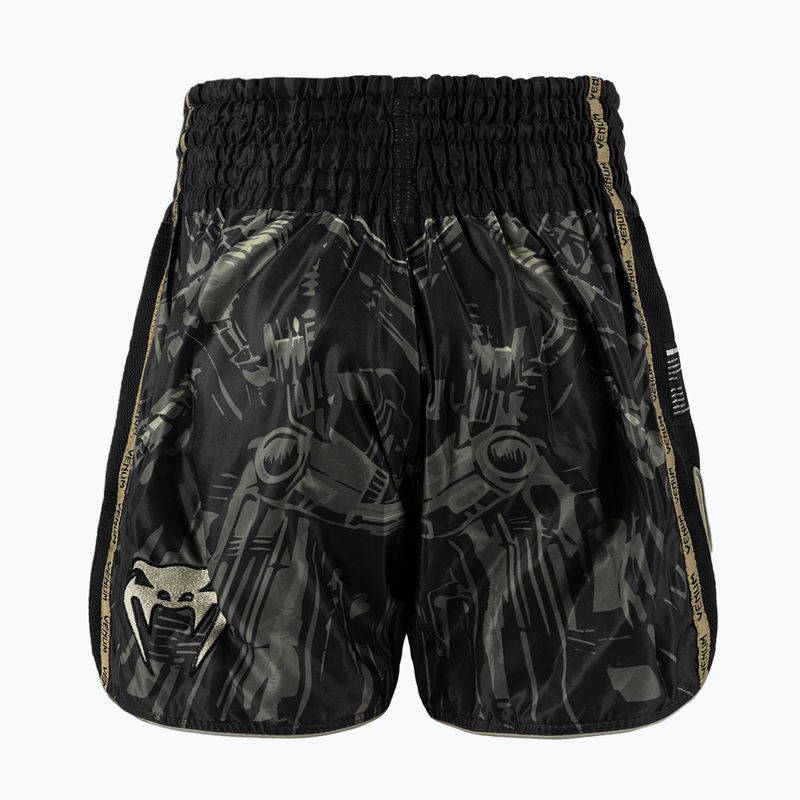 Pantaloni scurți de antrenament pentru bărbați Venum Invader Muay Thai black/sand 2