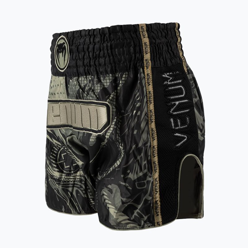 Pantaloni scurți de antrenament pentru bărbați Venum Invader Muay Thai black/sand 3