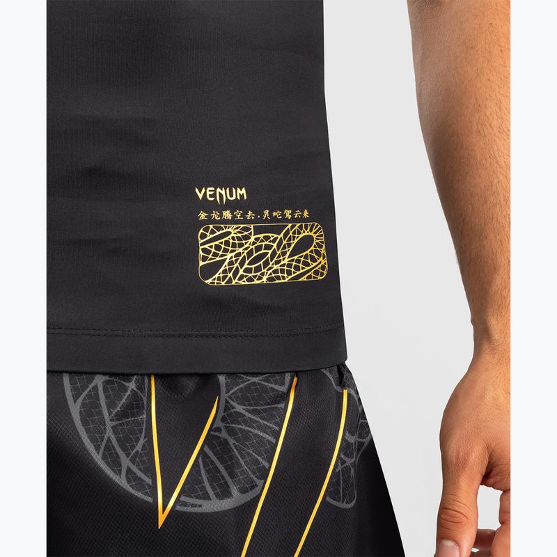 Rashguard pentru bărbați Venum Serpenti Rashguards Sleeveless black/silver/gold 6