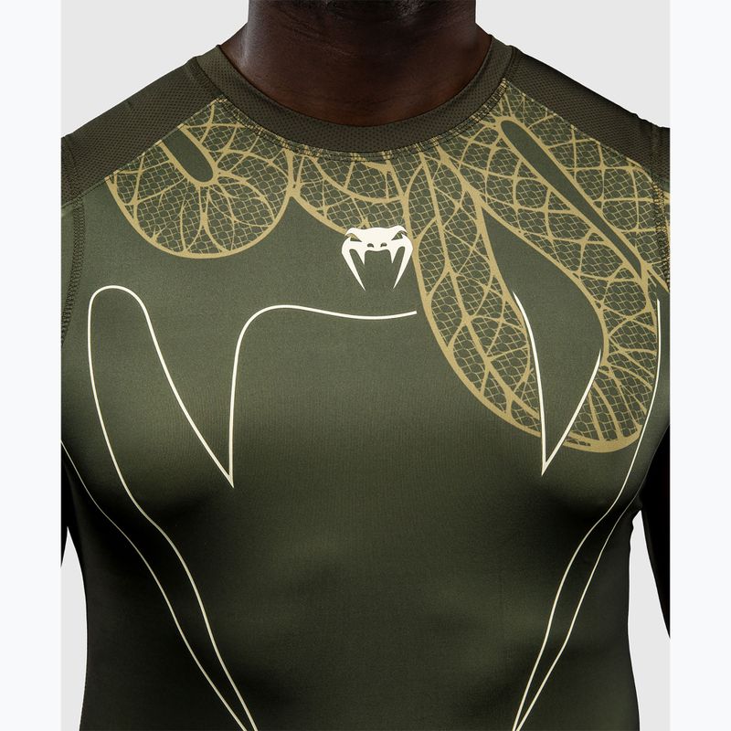 Rashguard pentru bărbați Venum Serpenti Rashguards Sleeveless kaki/bronze/ivory 5