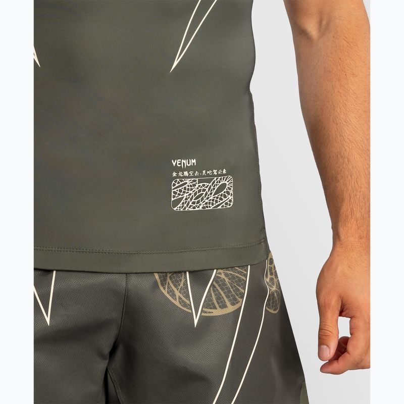 Rashguard pentru bărbați Venum Serpenti Rashguards kaki/bronze/ivory 6