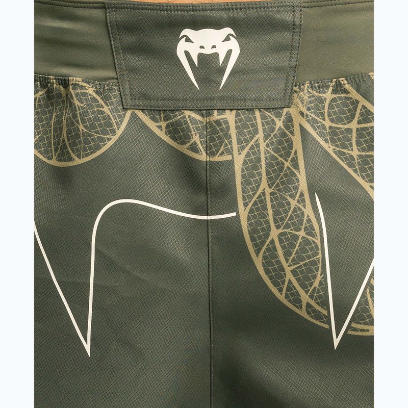 Pantaloni scurți de antrenament pentru bărbați Venum Serpenti Fight khaki/bronze/ivory 7