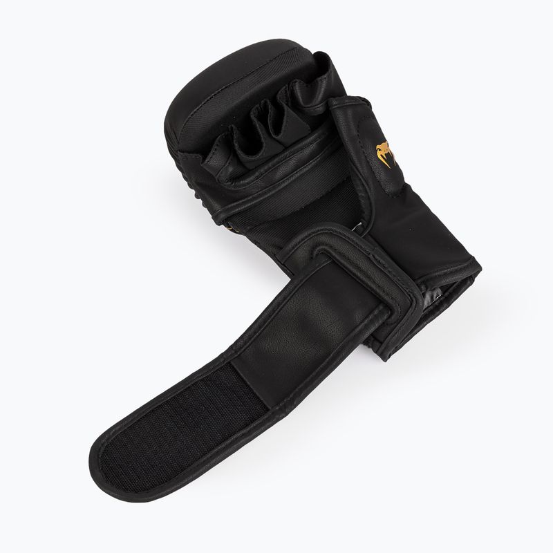 Mănuși de box Venum Serpenti Sparring black/silver/gold 5