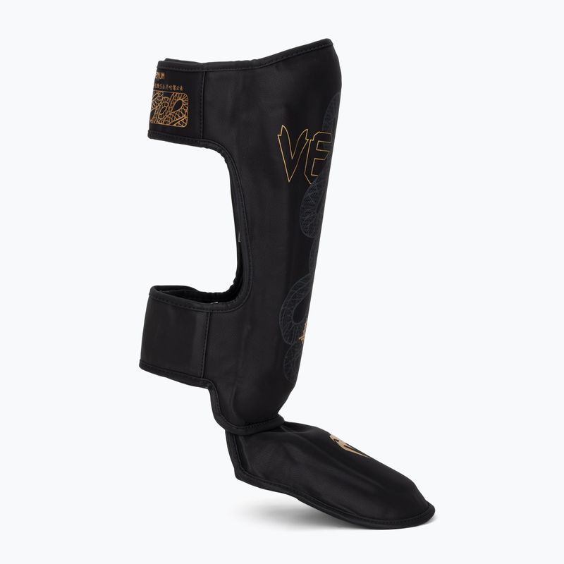 Apărători pentru tibii și picioare Venum Serpenti black/silver/gold 2