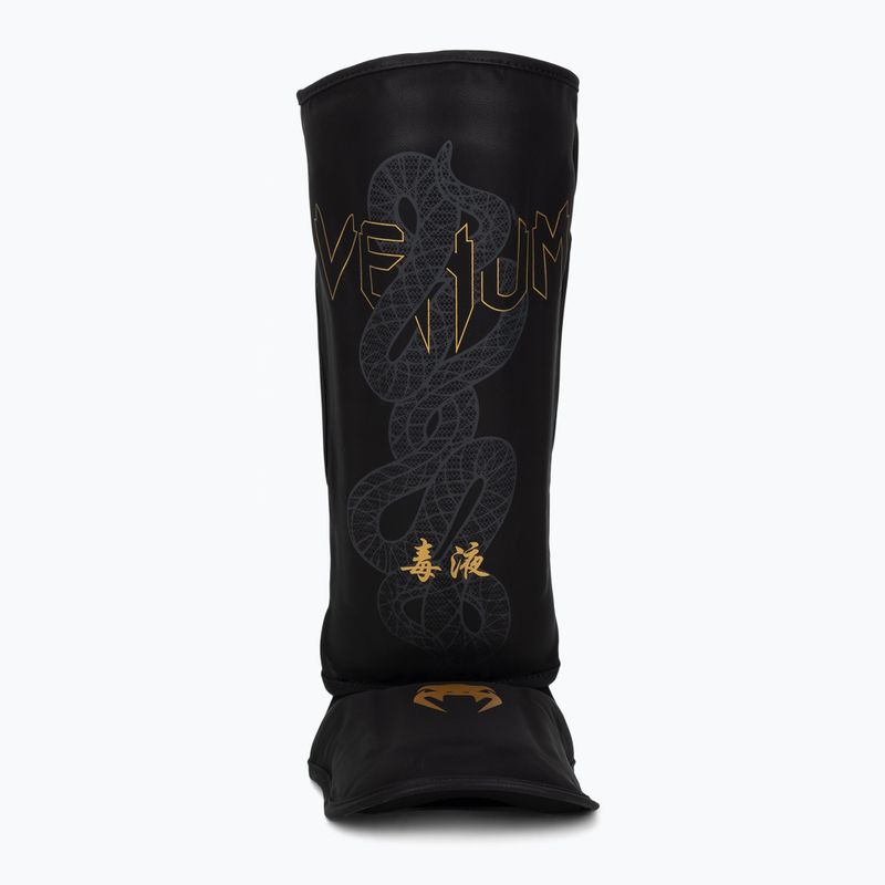 Apărători pentru tibii și picioare Venum Serpenti black/silver/gold 4