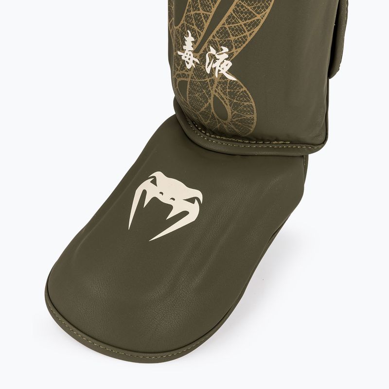 Apărători pentru tibii și picioare Venum Serpenti khaki/bronze/ivory 5