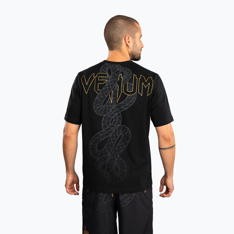 Tricou pentru bărbați Venum Serpenti black/silver/gold 3