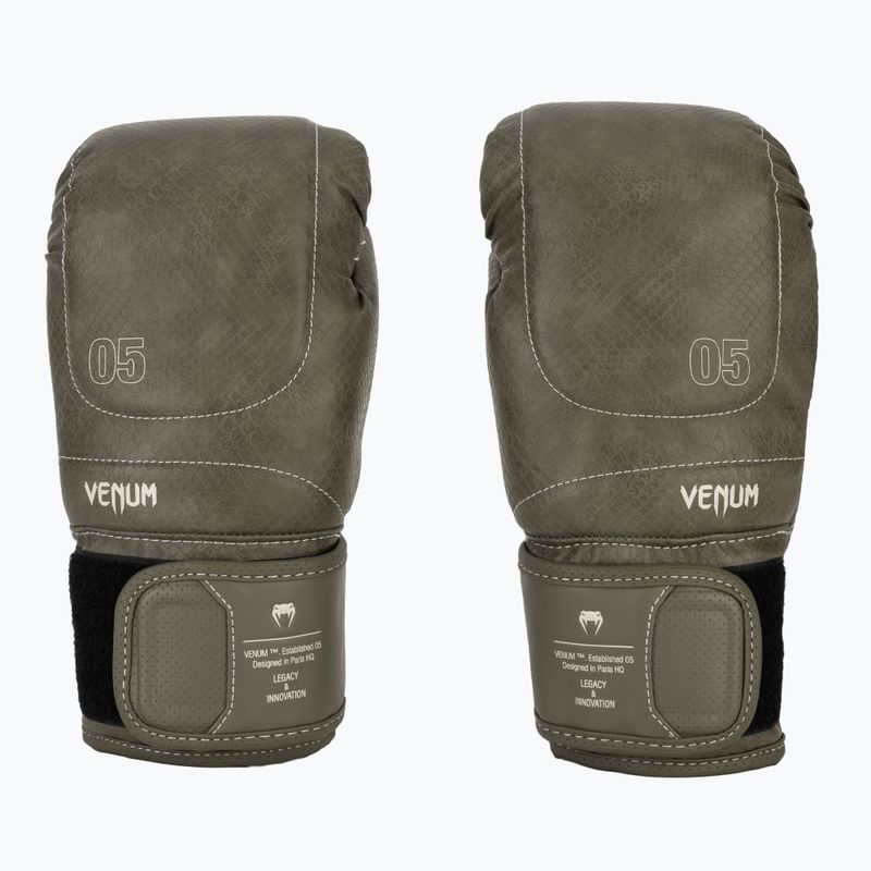 Mănuși de box Venum Impact Evo Scales Boxing army green 2