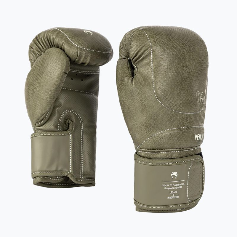 Mănuși de box Venum Impact Evo Scales Boxing army green 3
