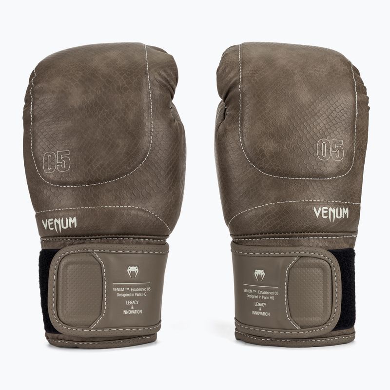 Mănuși de box Venum Impact Evo Scales Boxing brown 2