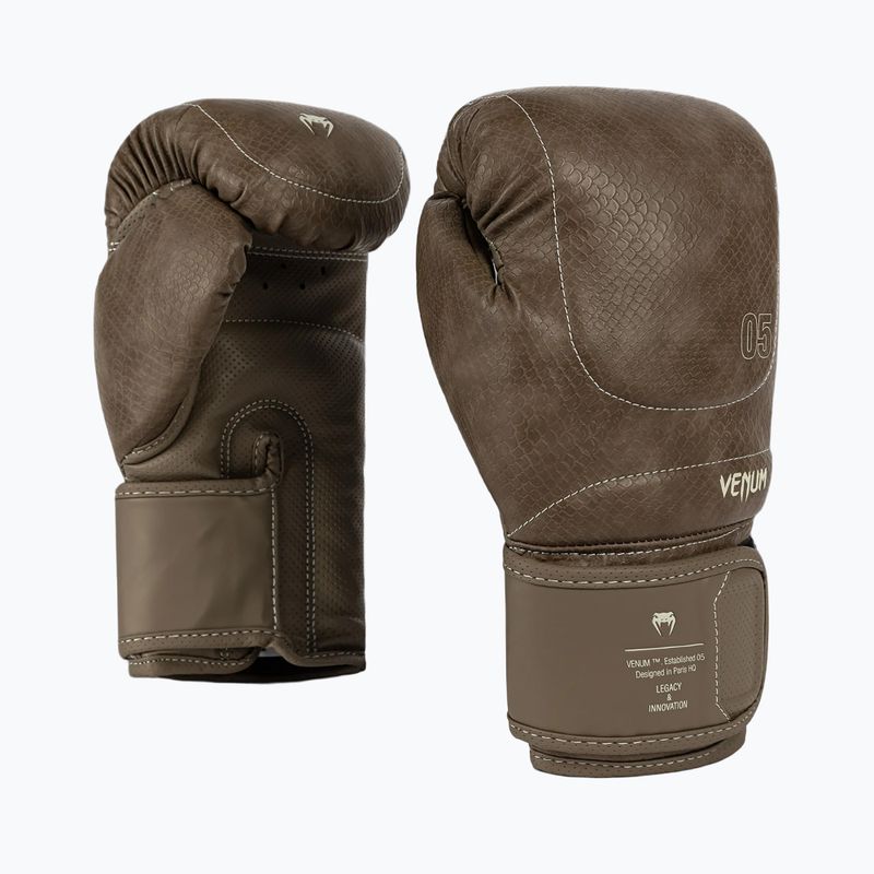 Mănuși de box Venum Impact Evo Scales Boxing brown 4