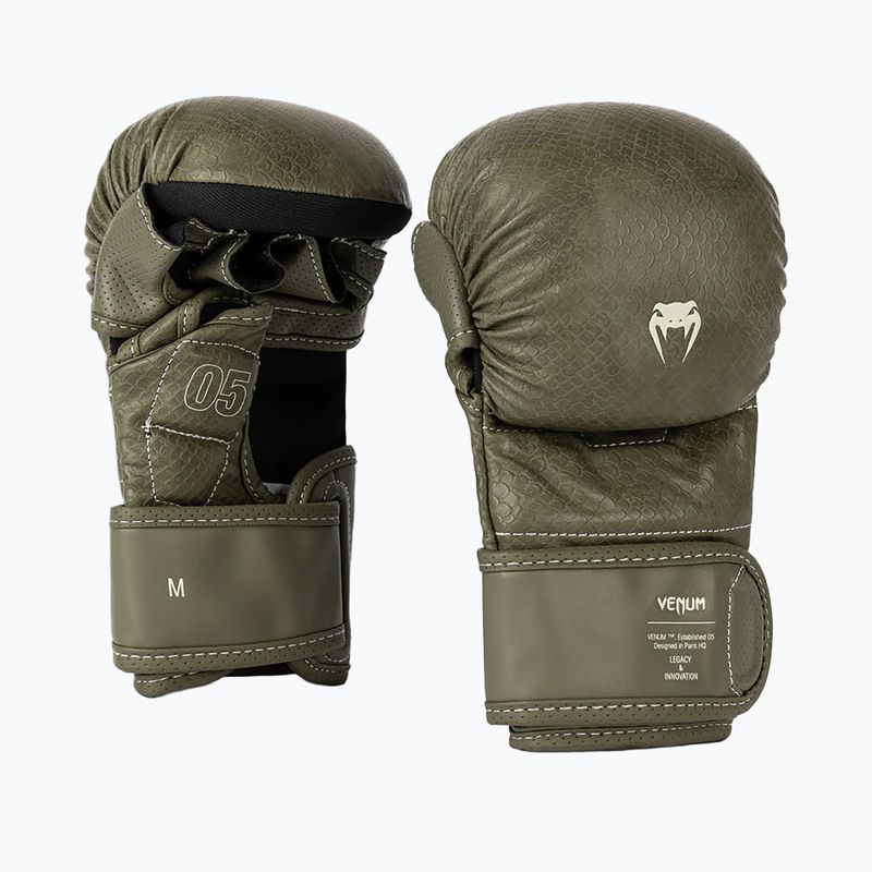 Mănuși de sparring MMA Venum Impact Evo Scales MMA army green 3