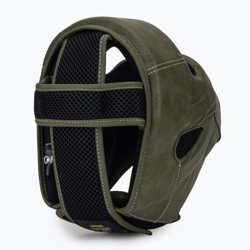 Cască de box Venum Impact Evo Scales Headgear army green 6