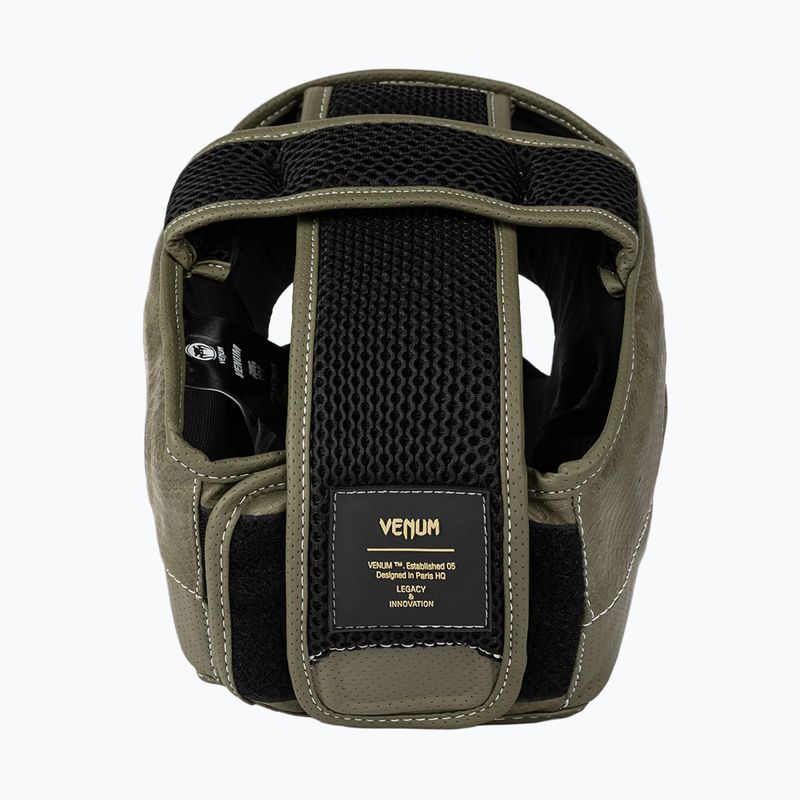 Cască de box Venum Impact Evo Scales Headgear army green 2