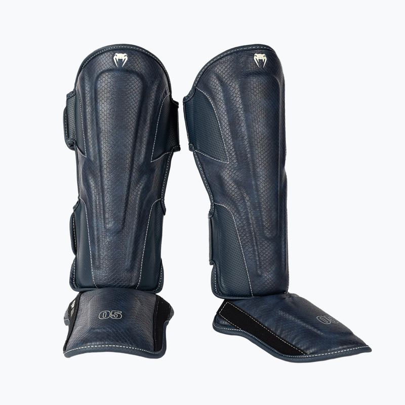 Apărători de tibii și picioare Venum Impact Evo Scales Shinguards midnight blue 2