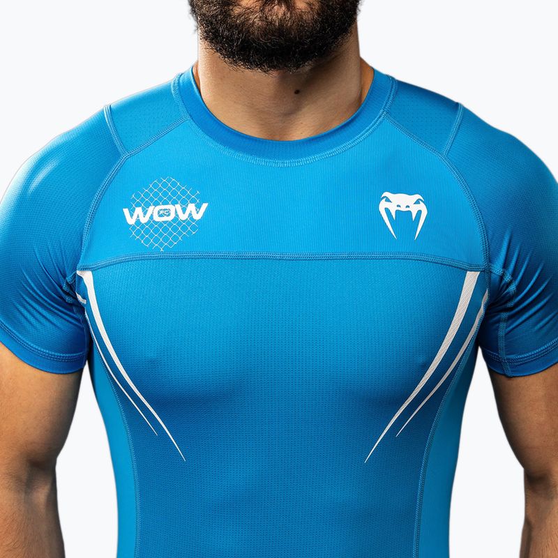 Tricou de antrenament pentru bărbați Venum X WOW FC Rashguards albastru pacific 5