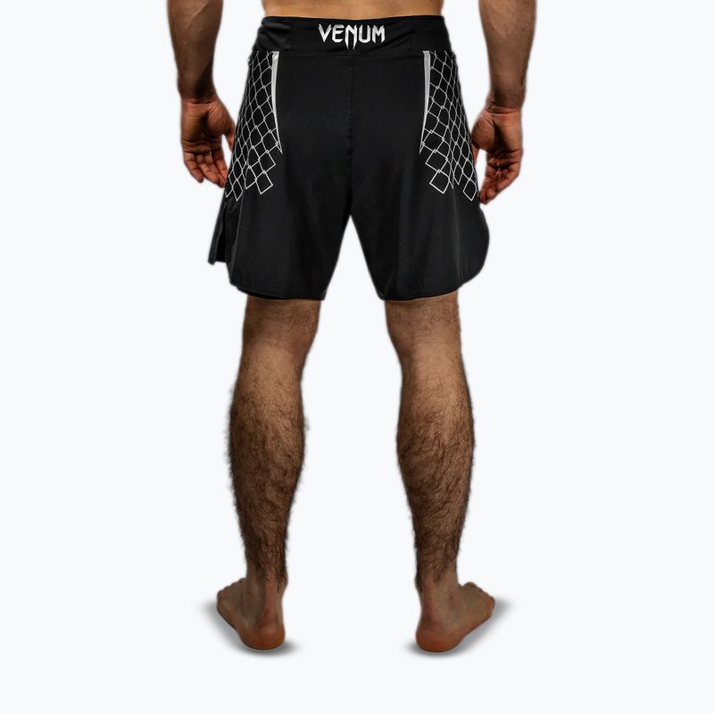 Pantaloni scurți de antrenament pentru bărbați Venum X WOW FC negru/gri argintiu 3