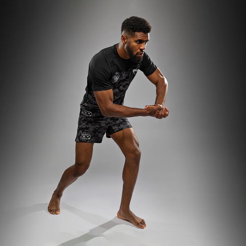 Tricou de antrenament pentru bărbați Venum X Polaris Dry Tech negru/gri furtună 2