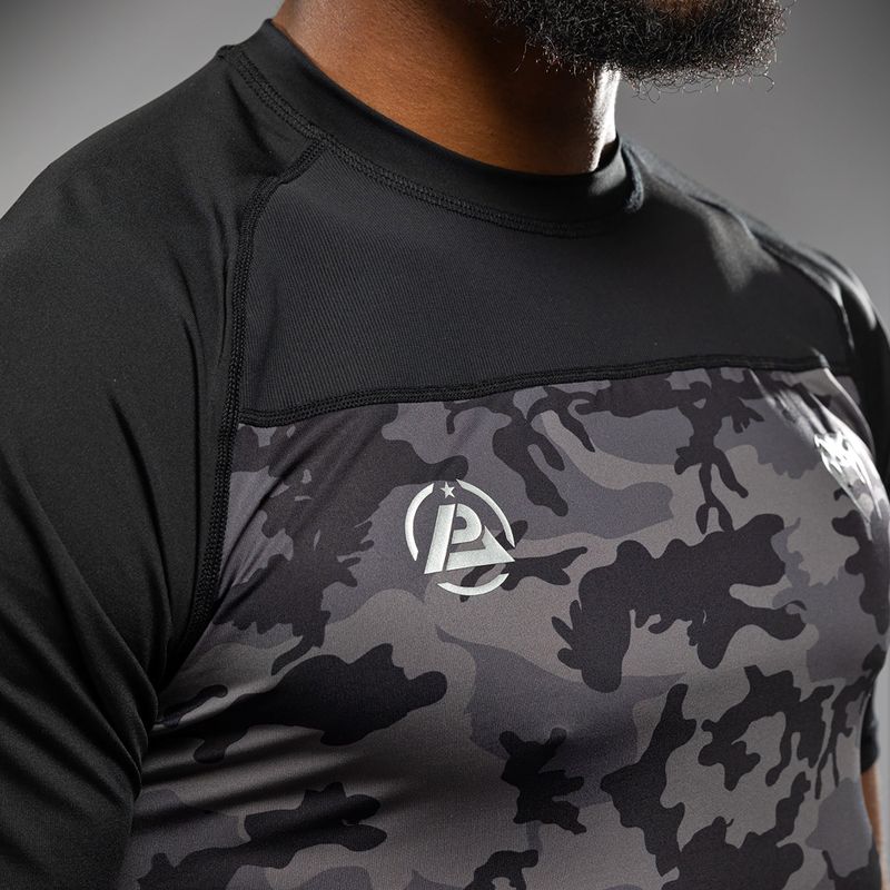 Tricou de antrenament pentru bărbați Venum X Polaris Dry Tech negru/gri furtună 5