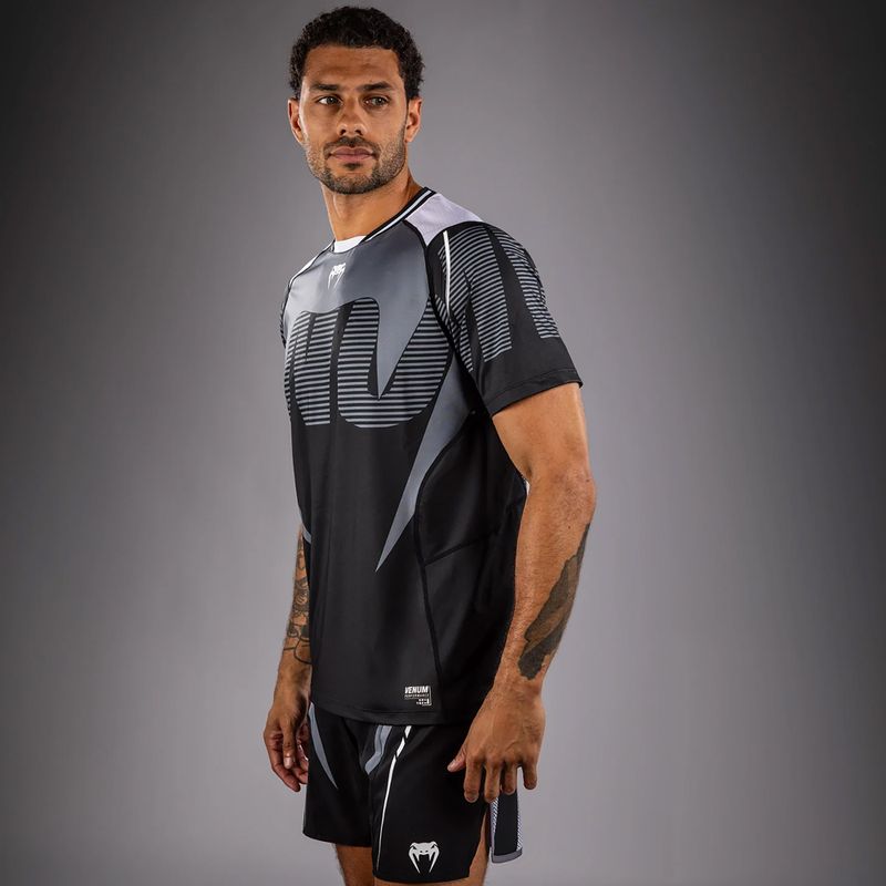 Tricou pentru bărbați Venum Adrenaline Dry-tech black/silver grey 4