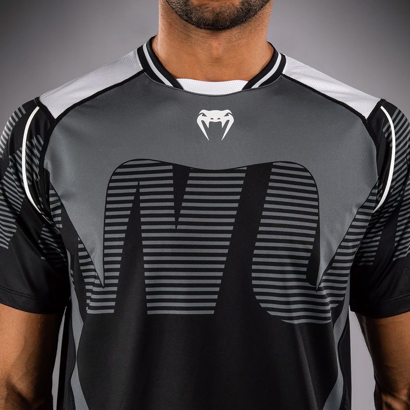 Tricou pentru bărbați Venum Adrenaline Dry-tech black/silver grey 5