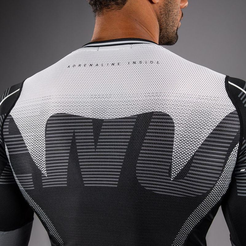 Rashguard longsleeve pentru bărbați Venum Adrenaline Rashguard black/silver grey 5