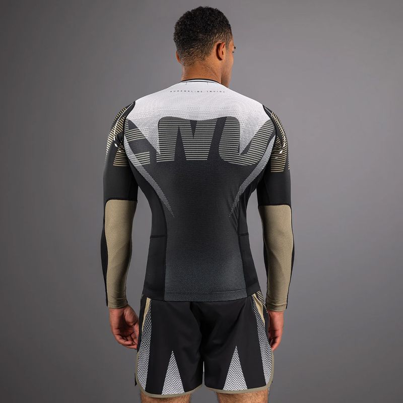 Rashguard longsleeve pentru bărbați Venum Adrenaline Rashguard black/sand 3