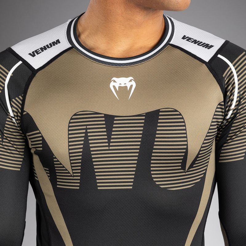 Rashguard longsleeve pentru bărbați Venum Adrenaline Rashguard black/sand 5