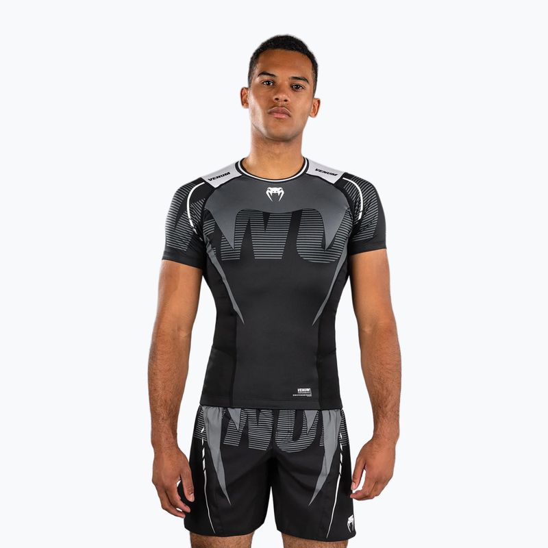 Rashguard pentru bărbați Venum Adrenaline Rashguard black/silver grey