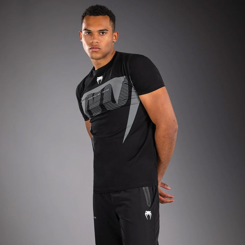 Tricou pentru bărbați Venum Adrenaline black/silver grey 3