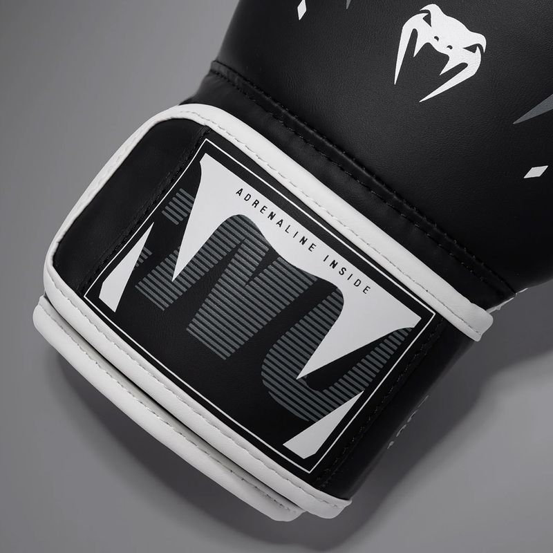 Mănuși de box Venum Adrenaline Boxing black/silver grey 4