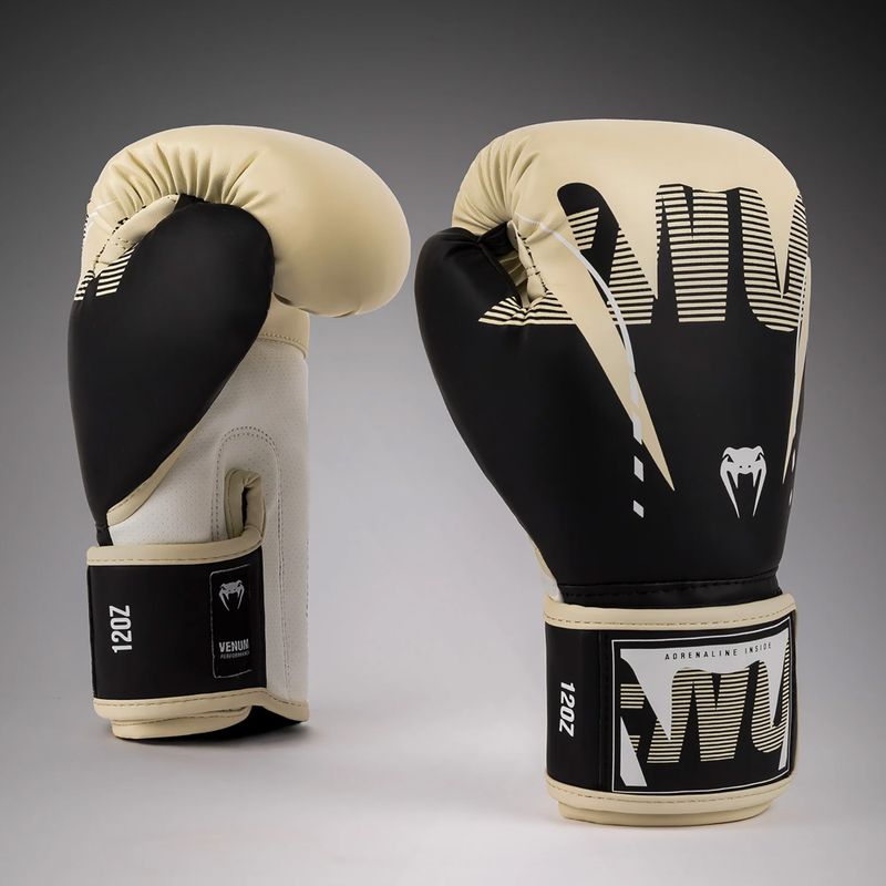 Mănuși de box Venum Adrenaline Boxing black/ivory 2