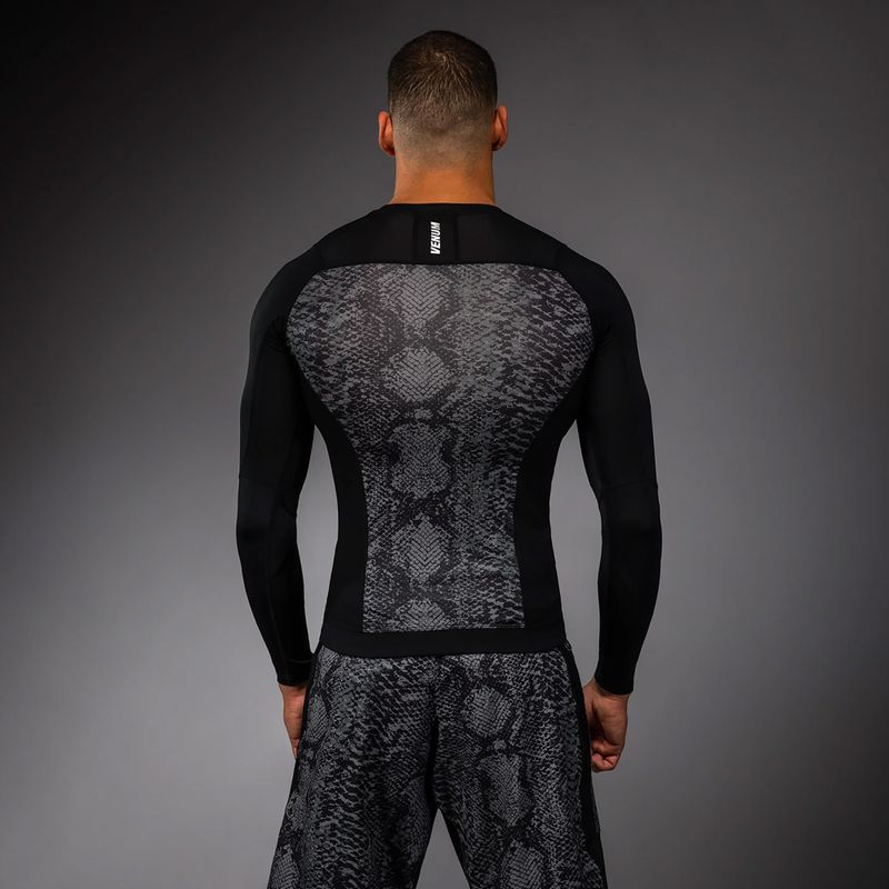 Rashguard longsleeve pentru bărbați Venum G-Fit Scales Rashguard black/charcoal grey 2