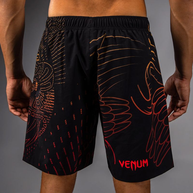 Pantaloni scurți de antrenament pentru bărbați Venum Quetzal Fury Training black/fury red/tangerine 5