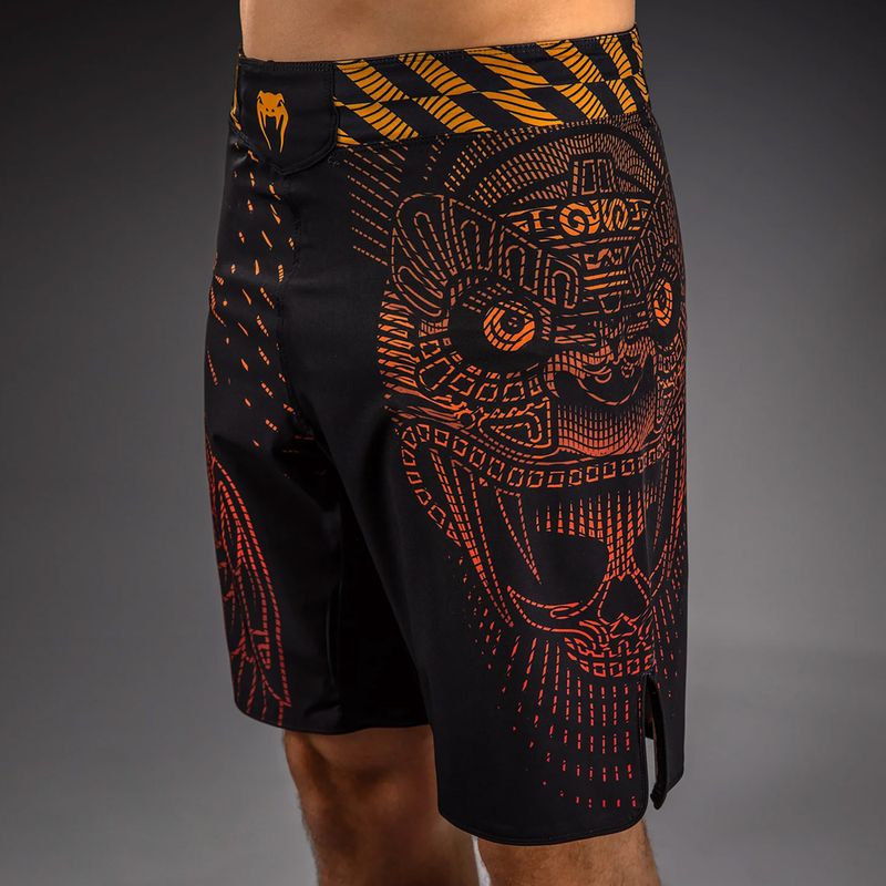 Pantaloni scurți de antrenament pentru bărbați Venum Quetzal Fury Fightshorts black/fury red/tangerine 5